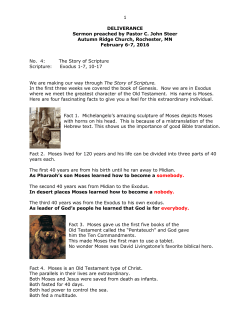 1 DELIVERANCE Sermon preached by Pastor C. John Steer