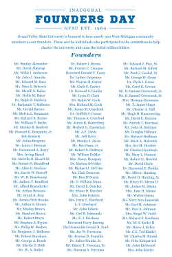 282 individuals - Grand Valley State University