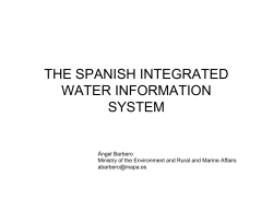 the spanish integrated water information system