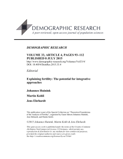 Full Text  - Demographic Research