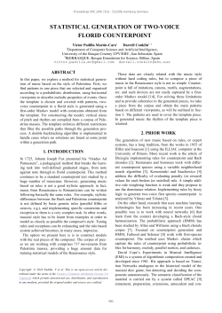 statistical generation of two