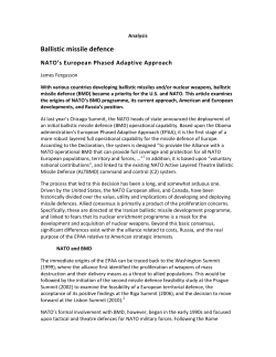Ballistic missile defence
