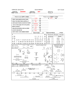 Second Midterm Answer Key