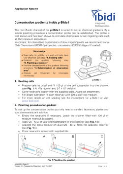 Concentration gradients inside &micro;