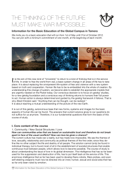 THE THINKING OF THE FUTURE MUST MAKE WAR IMPOSSIBLE.