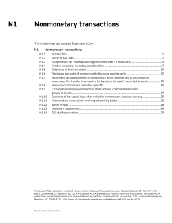 Accounting Manual: Nonmonetary transactions