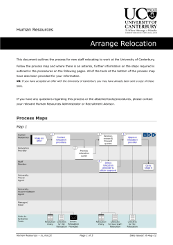 Arrange Relocation - University of Canterbury