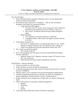 Ethnicity and Race in World Politics-