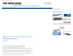 Irish News: NEWS: Gibraltar three mourned 20 years on