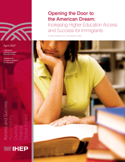 Opening the Door to the American Dream