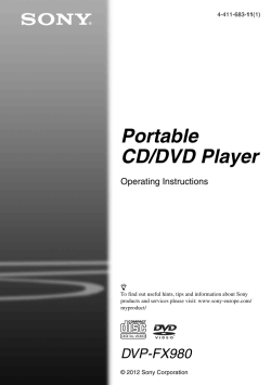 Portable CD/DVD Player