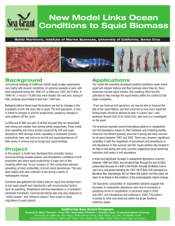 New Model Links Ocean Conditions to Squid Biomass Applications