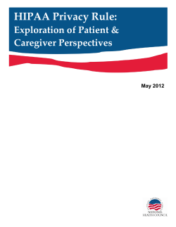 HIPAA Privacy Rule - National Health Council