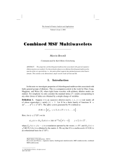 Combined MSF Multiwavelets
