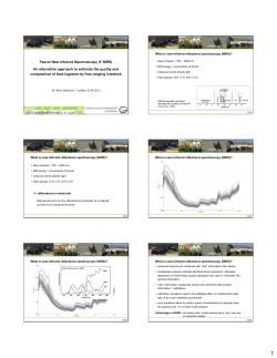 Faecal Near Infrared Spectroscopy (F.NIRS) An alternative