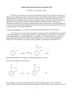 Organic Acid Synthesis