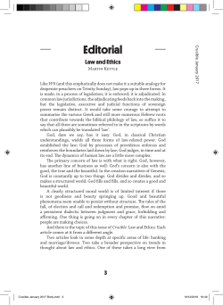 Editorial - Crucible