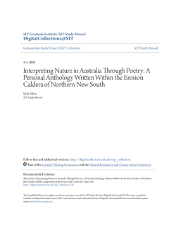 Interpreting Nature in Australia Through Poetry