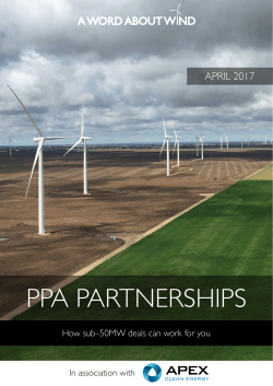 ppa partnerships - A Word About Wind