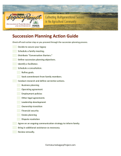 Succession Planning Action Guide