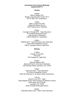 List of Meetings - Al-Anon Alateen of Greensboro High Point, NC