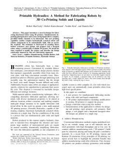 Printable Hydraulics - MIT Computer Science and Artificial