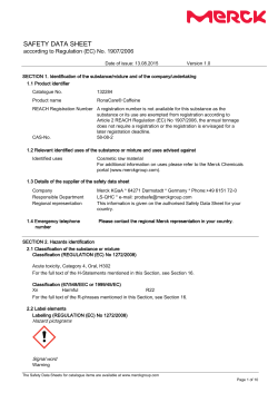 SAFETY DATA SHEET