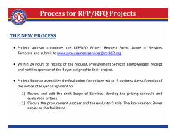 Process for RFP/RFQ Projects