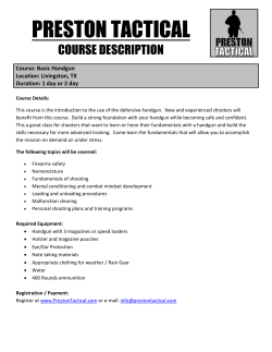 Preston Tactical Courses