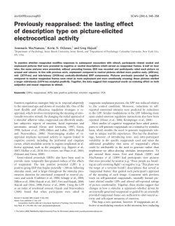 Previously reappraised: the lasting effect of