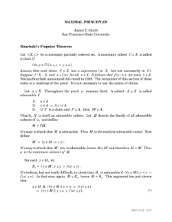 Maximal Principles - SFSU Mathematics Department