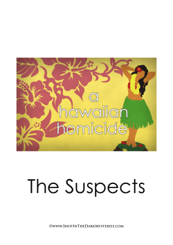 The Suspects - Shot In The Dark Mysteries