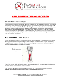 Heel Strengthening Exercises