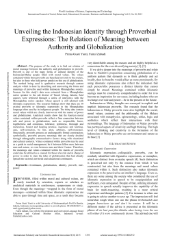 The Relation of Meaning between Authority and Globalization
