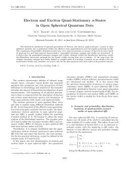 Electron and Exciton Quasi-Stationary s