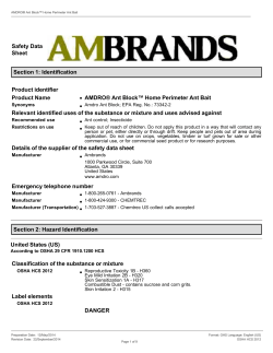 SDS - The Home Depot