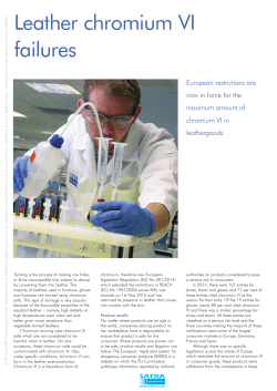 Leather chromium VI failures
