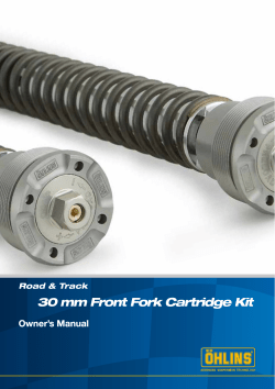 30 mm Front Fork Cartridge Kit