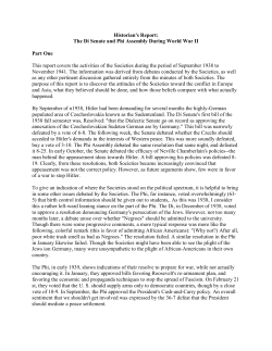 The Di Senate and Phi Assembly During World War II and Their