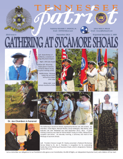 Fall - 2013 - Tennessee SAR