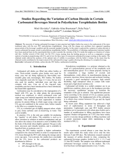 Studies Regarding the Variation of Carbon Dioxide in Certain