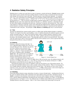 Radiation Safety Principles