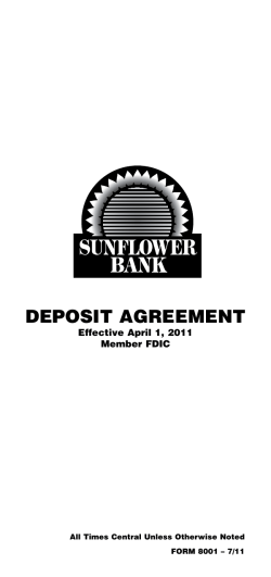 deposit agreement