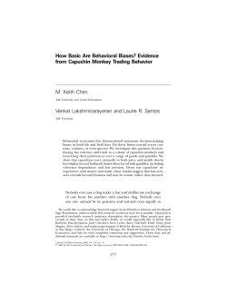 How Basic Are Behavioral Biases?