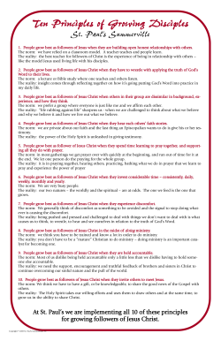 Ten Principles of Growing Disciples