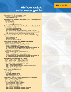 Airflow quick reference guide