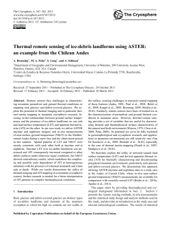 Thermal remote sensing of ice-debris landforms