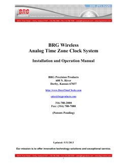 BRG Digital Clock - BRG Precision Products
