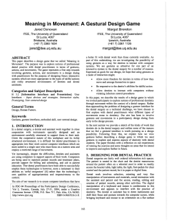 Meaning in Movement: A Gestural Design Game