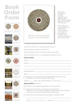 Book Order Form - Janine Mackintosh